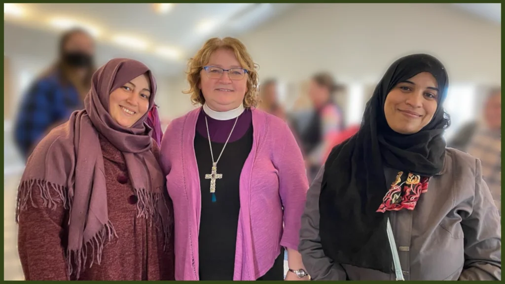 Amina, Bishop Sandra and Ghoroub