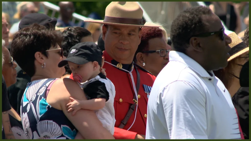 Mounty at the No. 2 Construction Battalion Apology