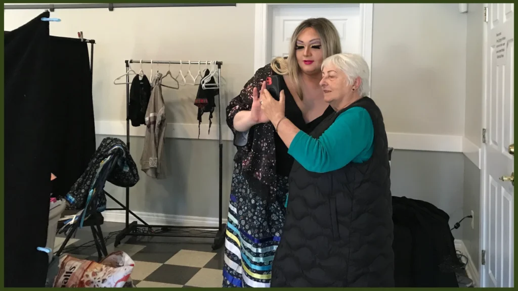 Yvonne and Regina Fierce creating content together